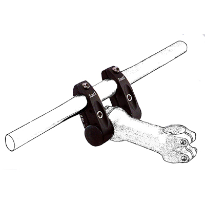 Guidon BMX Theory Bypass - Hauteur 9,75 Pouces, Chrome, Diamètre 22,2 Mm - 2 Pièces