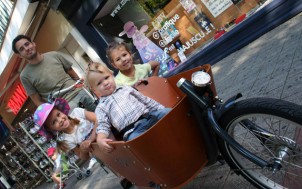 aller à l'école en vélo et en famille