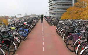 la pratique du velo aux Pays Bas