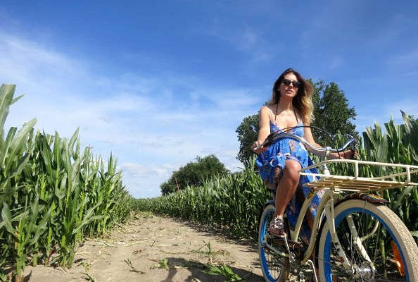 cyclotourisme sur les bords de l'Atlantique