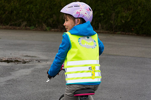 gilet fluo pour cycliste