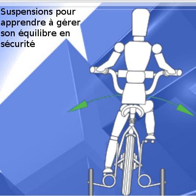 Stabilisateurs Petites Roues pour Vélo d'enfants Support De Roue