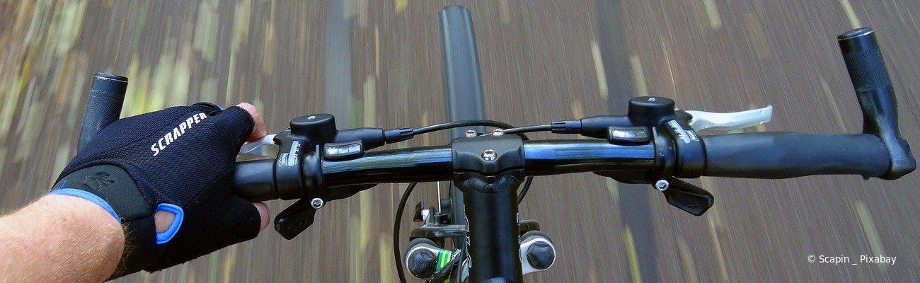 Support, bouchons et autres accessoires pour guidon de vélo