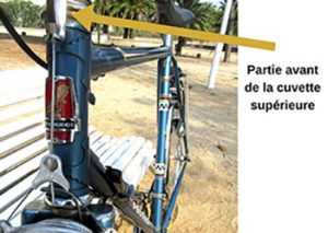 cuvette supérieure direction vélo