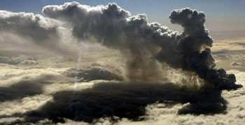 nuage de cendre du volcan eyjafjol