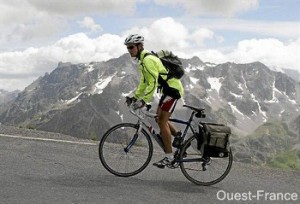 le défi de cyclotourisme à vélo