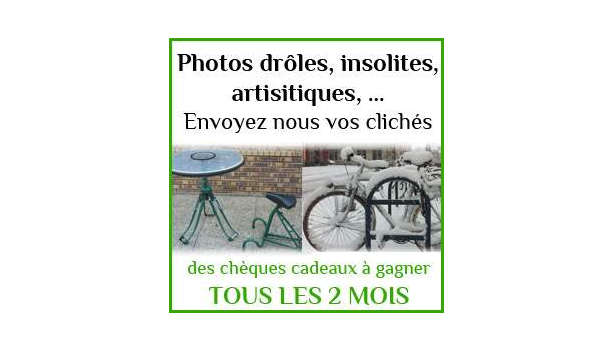 Concours photo « l’insolite et le vélo »: Récapitulatif des participants pour Décembre-Janvier