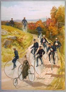 Premiers voyages à vélo en groupe en 1887