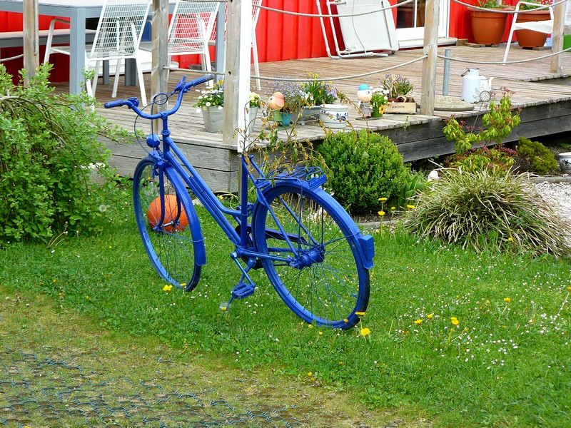 Concours photo « L’insolite dans le vélo »: La bicyclette bleue