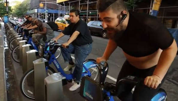 concours de vélo d'appartement à new york