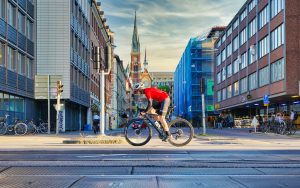 cycliste en ville 