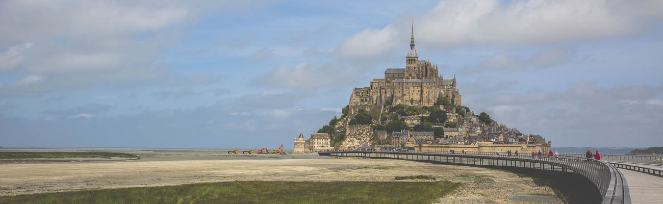 L'abbaye du Mont Saint-Michel à vélo