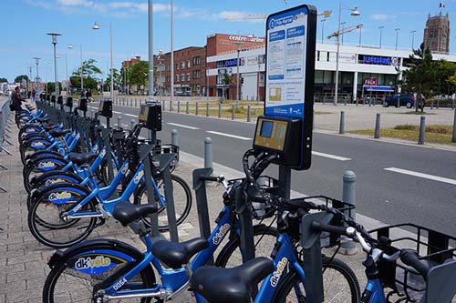 Une station Dk’vélo à Dunkerque