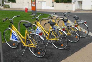 Les fameux vélos jaunes de La Rochelle