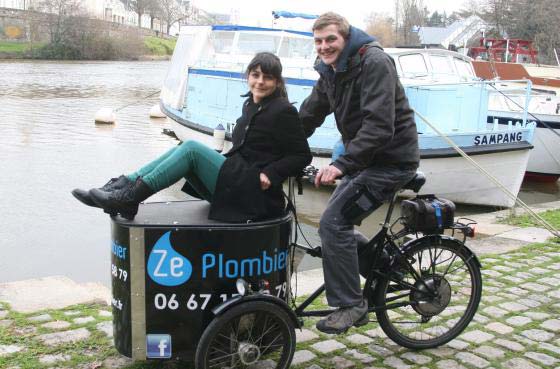 Entrepreneur à vélo mais aussi cyclistes au quotidien
