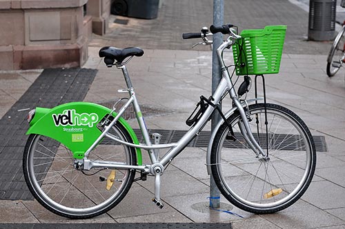 Vélhop, le petit vélo vert strasbourgeois