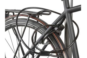 Antivol de cadre bloque roue et câble pour vélo