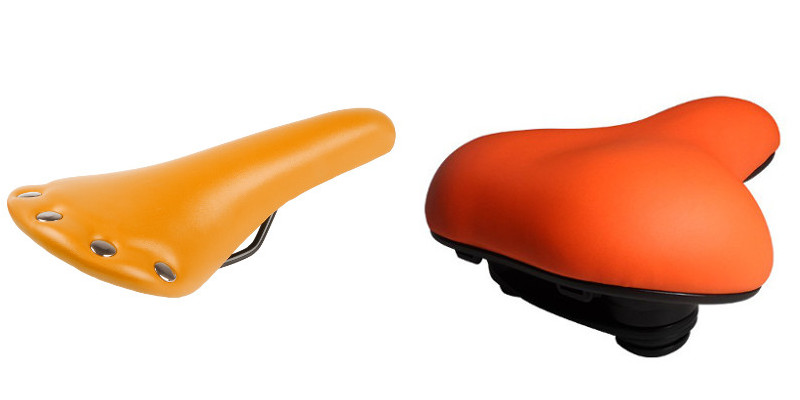 Selles de couleur orange pour customiser son vélo