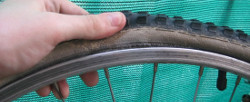 Pneu vélo sec
