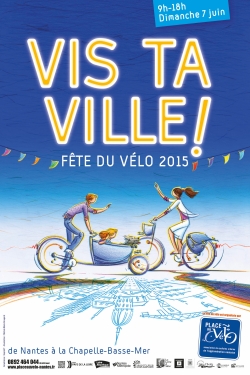 L'affiche de la fête du vélo de Nantes