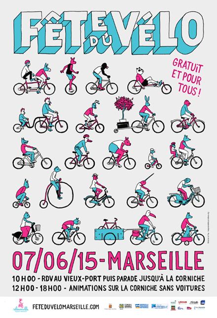 affiche fête du vélo 2015