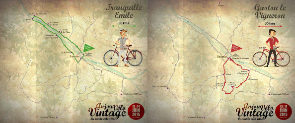 Parcours familles de l' Anjou vélo vintage
