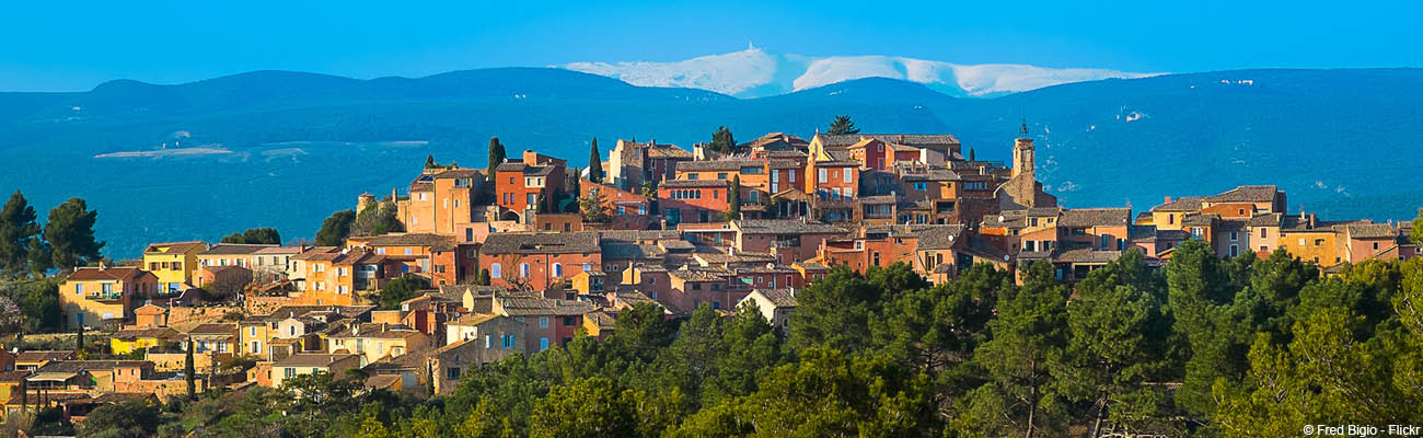 Roussillon, passage incontournable du Luberon à vélo