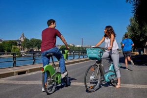 Balade en Vélib' sur les bords de Seine