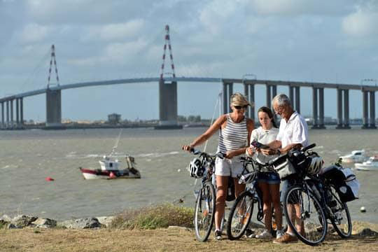 La Loire à Vélo en famille, démarre à l'estuaire de la Loire sur la côte Atlantique, à Saint-Brevin-les-Pins