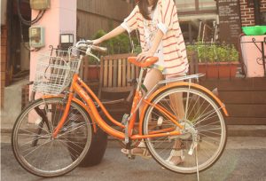 Selle vélo orange