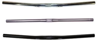 Kenyaw Guidon VTT Alu, Guidon De Vélo, Poignées Droites 25,4 Mm (Argent