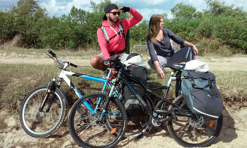 Coline et Jonathant, voyageurs à vélo