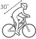 Position athlétique à vélo