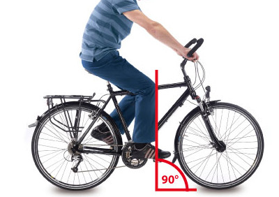 Réglage de selle de vélo - angle de pédalage