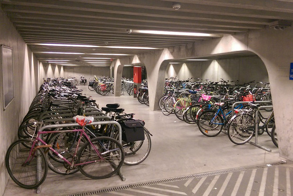 Aménagement d'un parking vélo