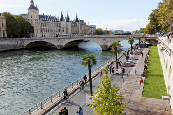 Berges de Seine piétonnes à Paris