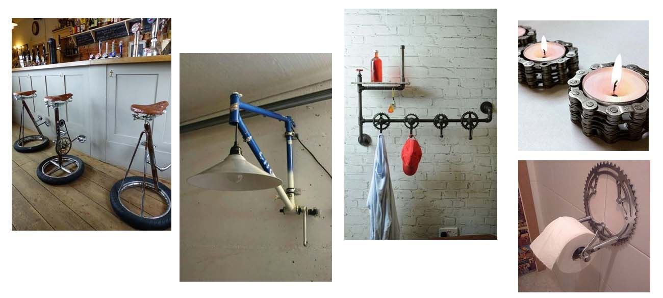 Idées pour une décoration d'intérieur 100% vélo en upcycling