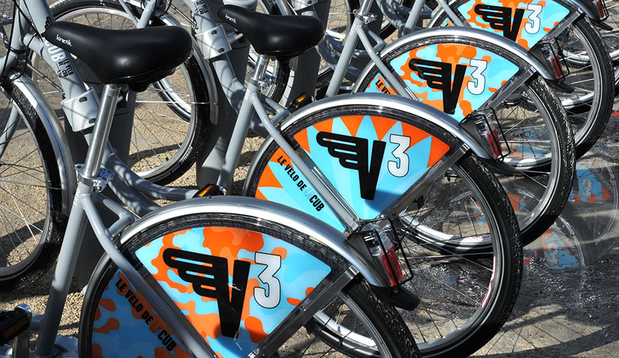 Vélos en libre service à Bordeaux