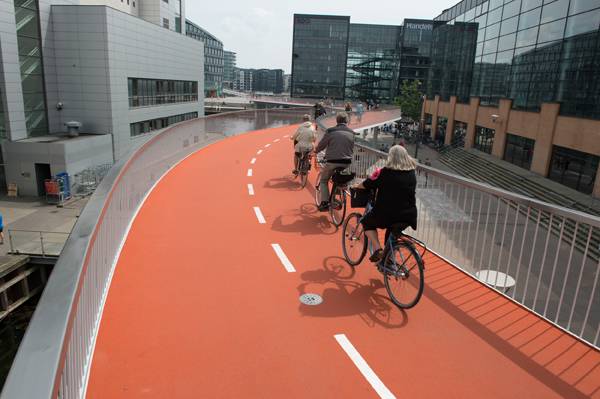 Piste cyclable à Copenhague