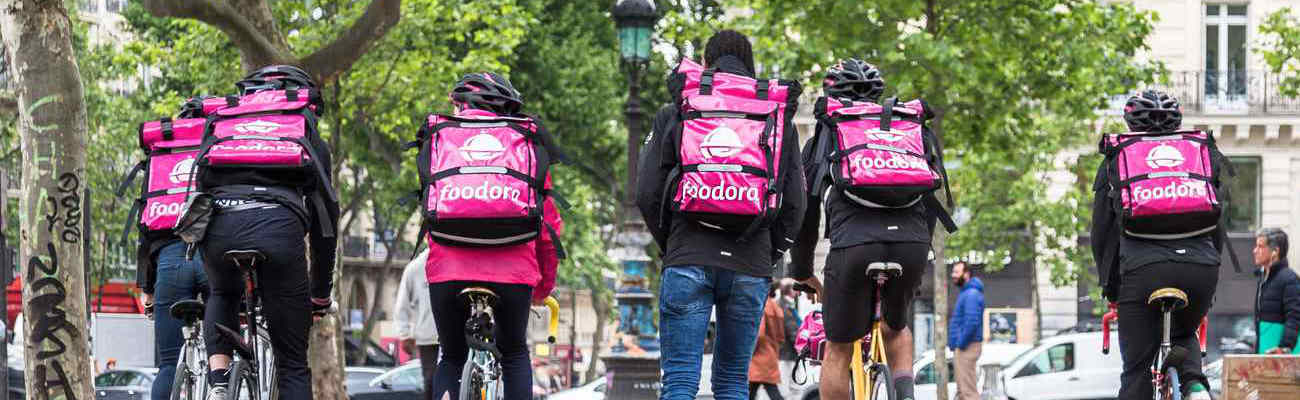 Coursiers à vélo Foodora