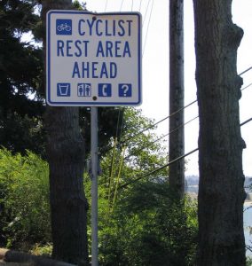 Espace de repos pour vélos