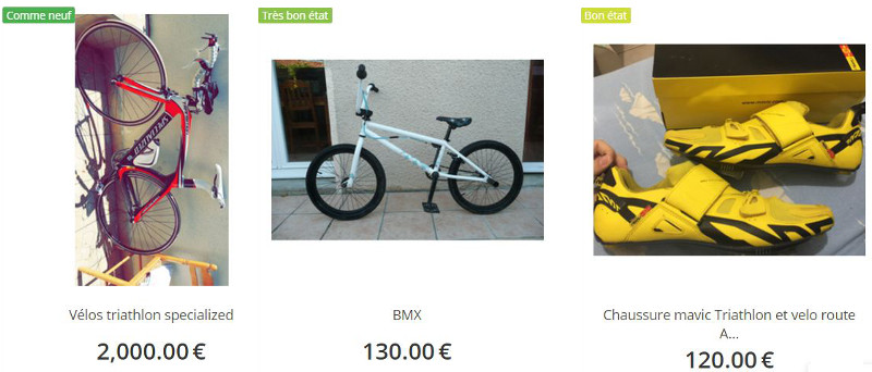 Trouver un vélo d'occasion