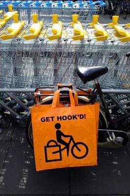 Accessoire pour faire ses courses à vélo.