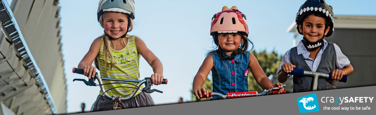 Crazy Safety spécialiste casques vélo enfant amusants et sécuritaires