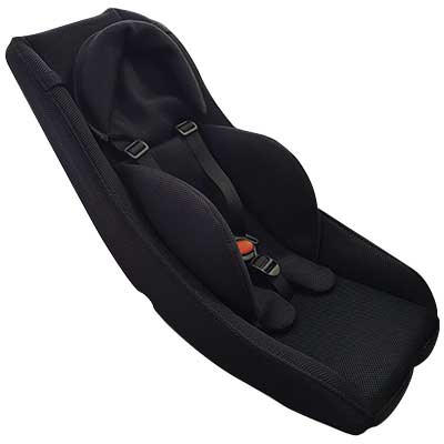 Coque siège bébé haut confort à vélo