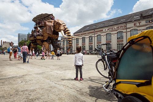 Nantes et son éléphant au ralenti