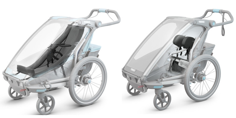 Sièeges et hamac pour remorques vélo Thule Chariot