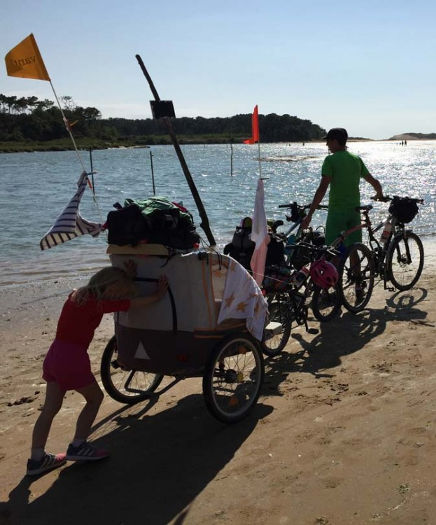 Voyage à vélo en famille