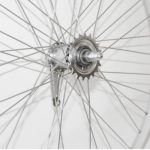 Roue vélo enfant 24 pouces arrière simple paroi roue libre argent BTWIN | Decathlon