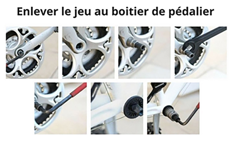 Entretien du vélo : enlever le jeu au boitier de pédalier